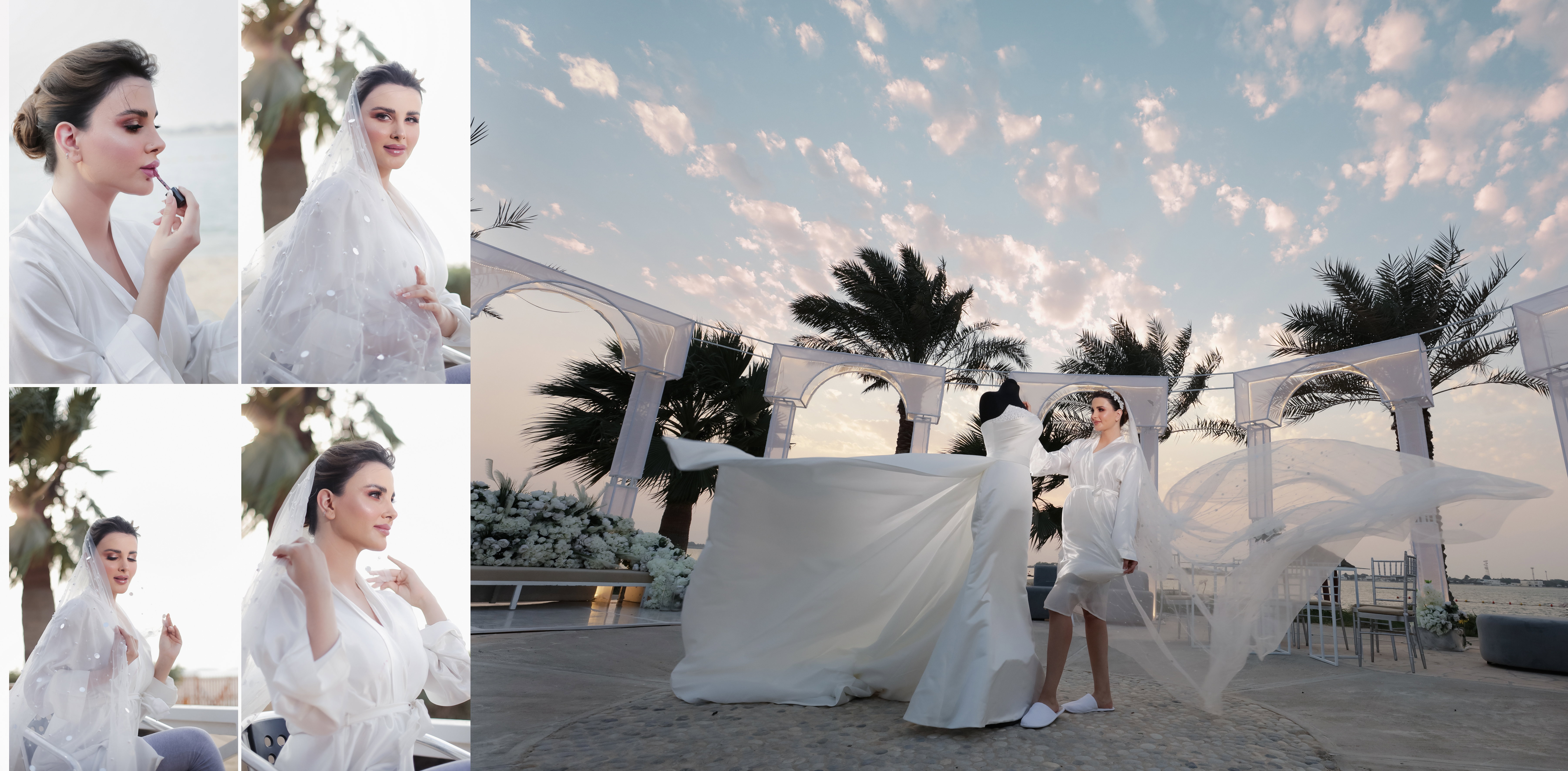 Outdoor wedding photography