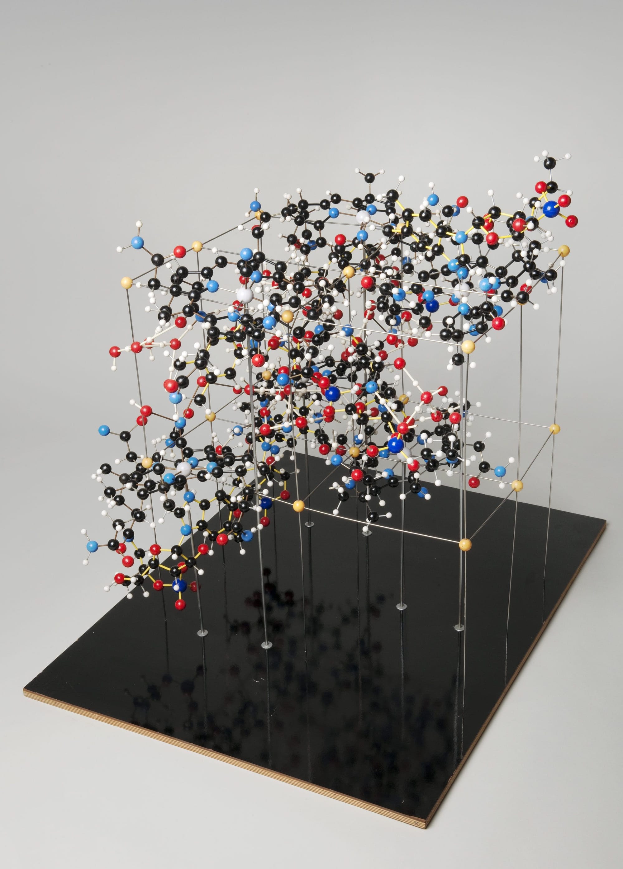 The structure of vitamin B12, solved by Dorothy Hodgkin (source: London Science Museum)