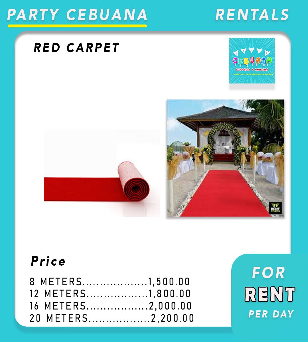 Red Carpet for Rent Talisay City, Cebu 