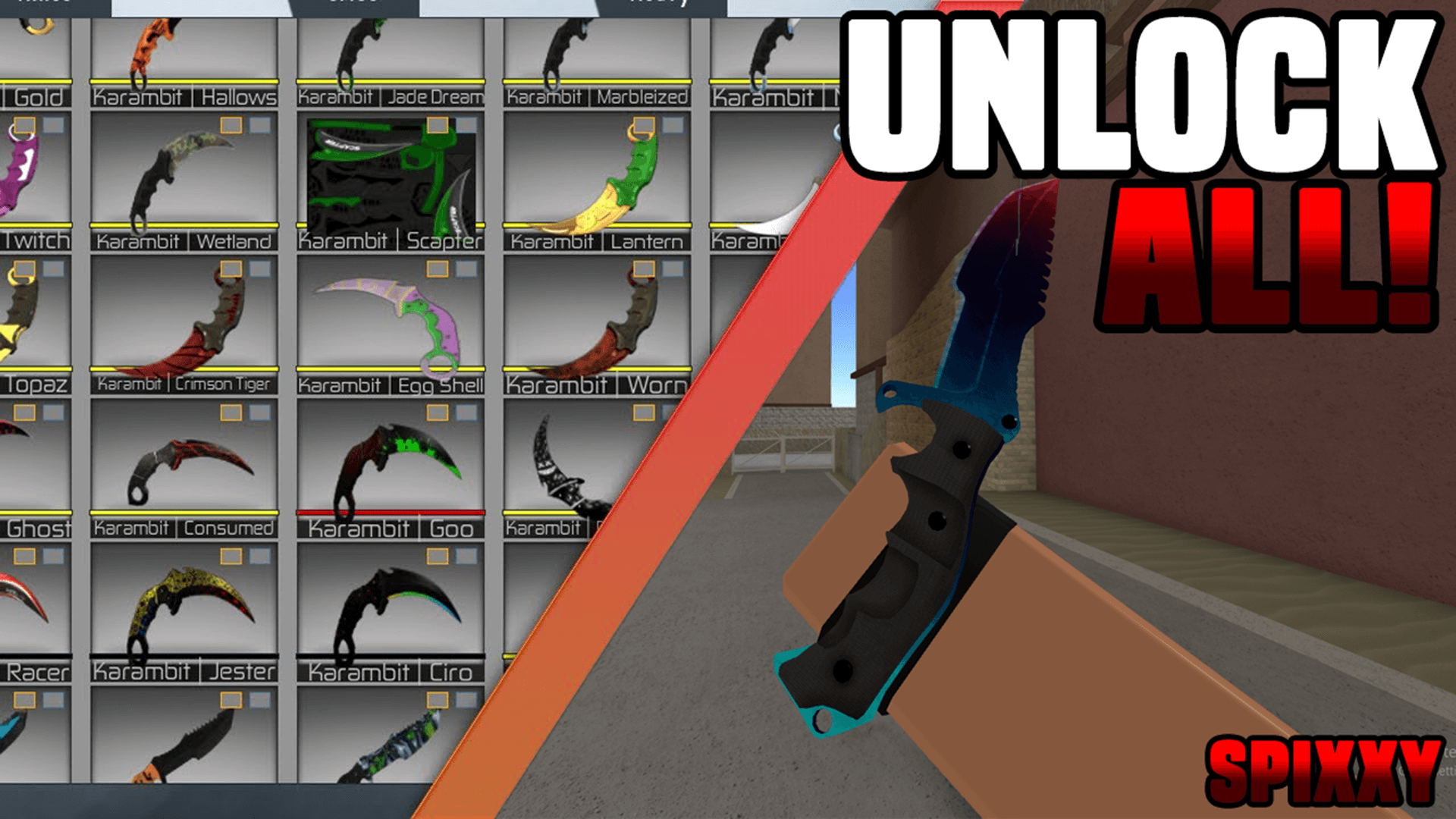 Counter Blox Unlock All Knives And Skins Acidic - roblox script knife