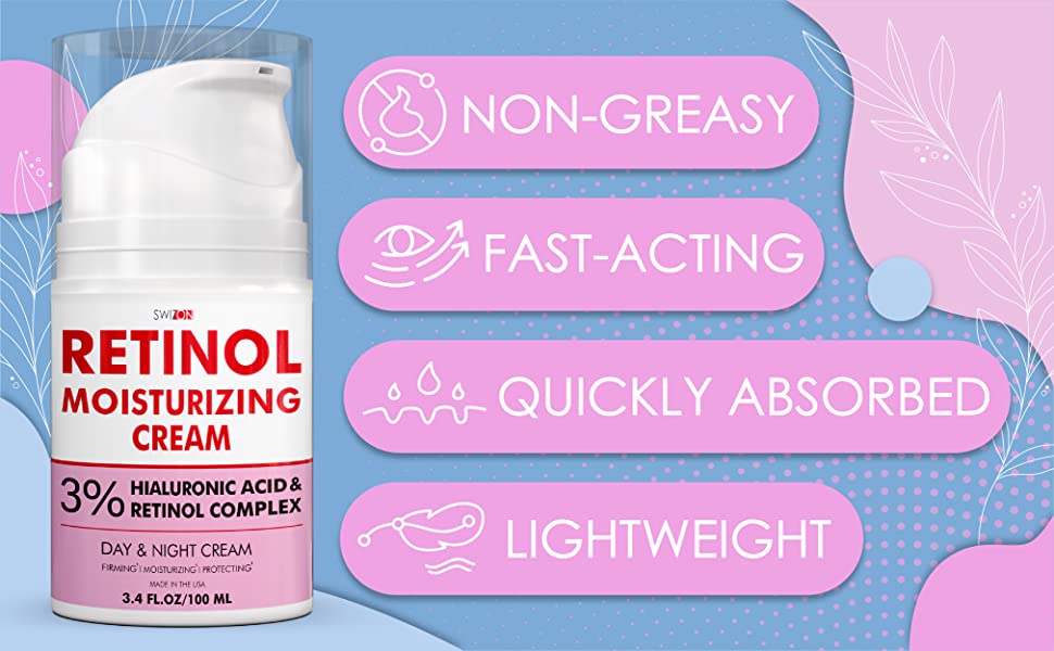 SWIZON Natural Retinol Cream for Face & Neck SALTEX LLC