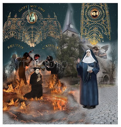رؤيا الطّوباويّة ماريّا سيرافينا ميكالّي، لمارتن لوثر (مؤسّس البروتستانت) في جهنم!