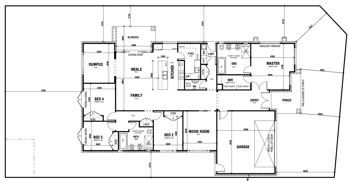 एक मंजिला (कॉर्नर ब्लॉक)