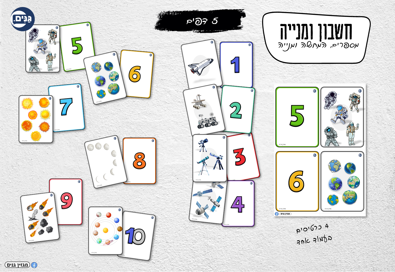 A kit for kindergarten and kindergarten on the theme of space