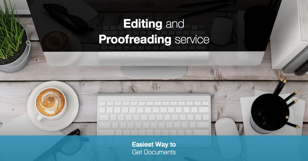 Editing and proofreading services