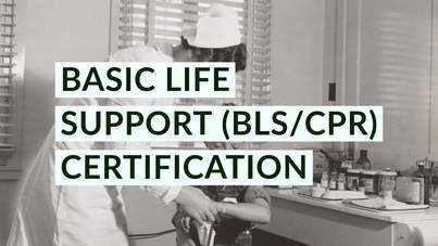 Basic life support certification