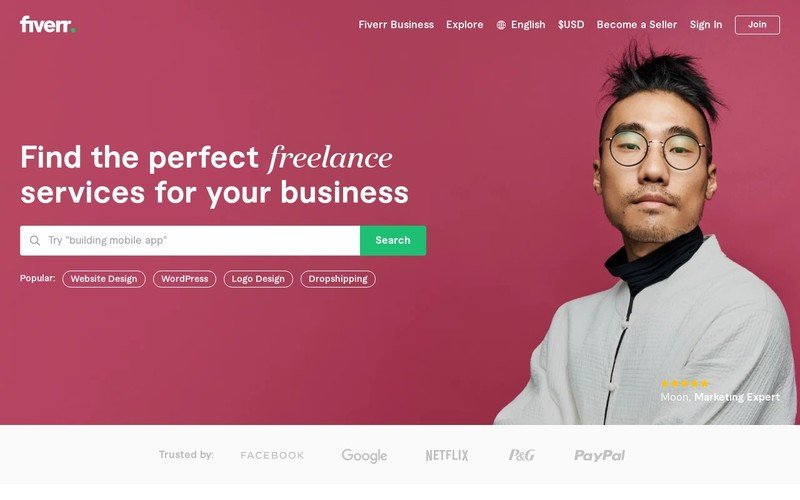 Fiverr is an online marketplace connects businesses with on-demand freelance talent offering digital services in 400+ categories across 8 domains.