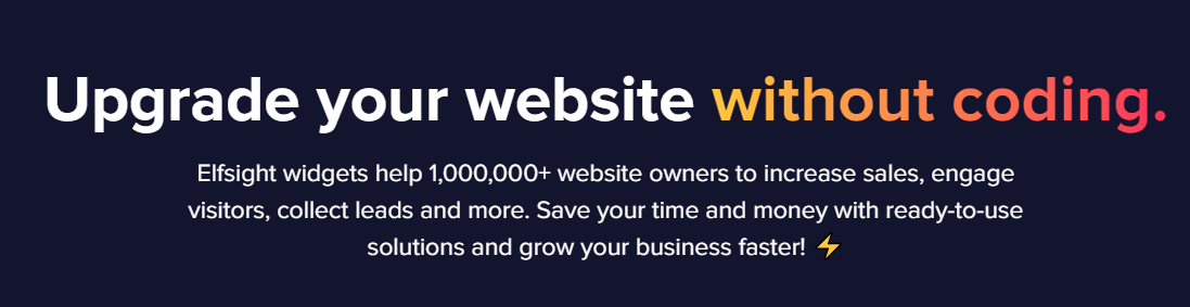 Elfsight is a SaaS that provides customizable & coding-free website widgets with rich integration capabilities.