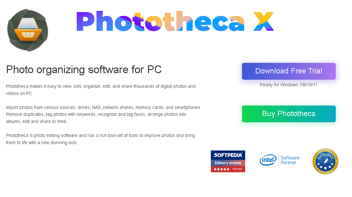 Photo organizing software for PC