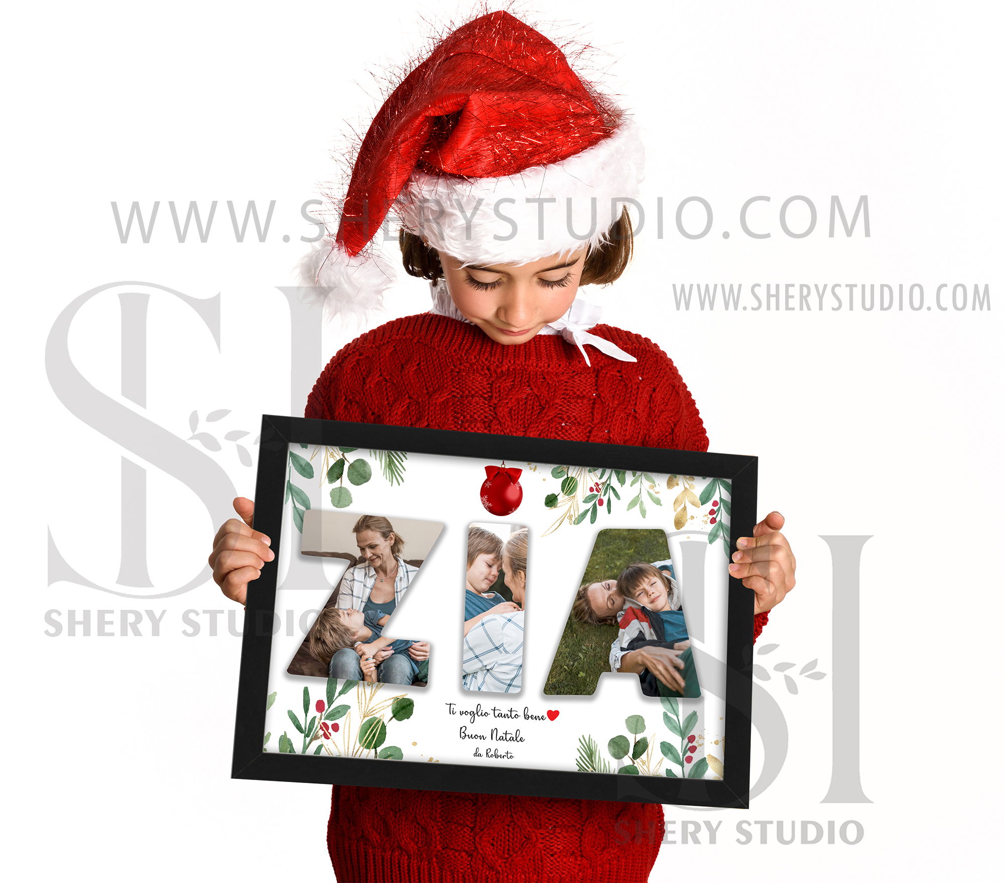 Quadro con FOTO e scritta ZIA, ricordo e dedica, zia e nipote, regalo zia,  idee regalo zia, regalo natale 2023, compleanno, zio, nonni -  Italia