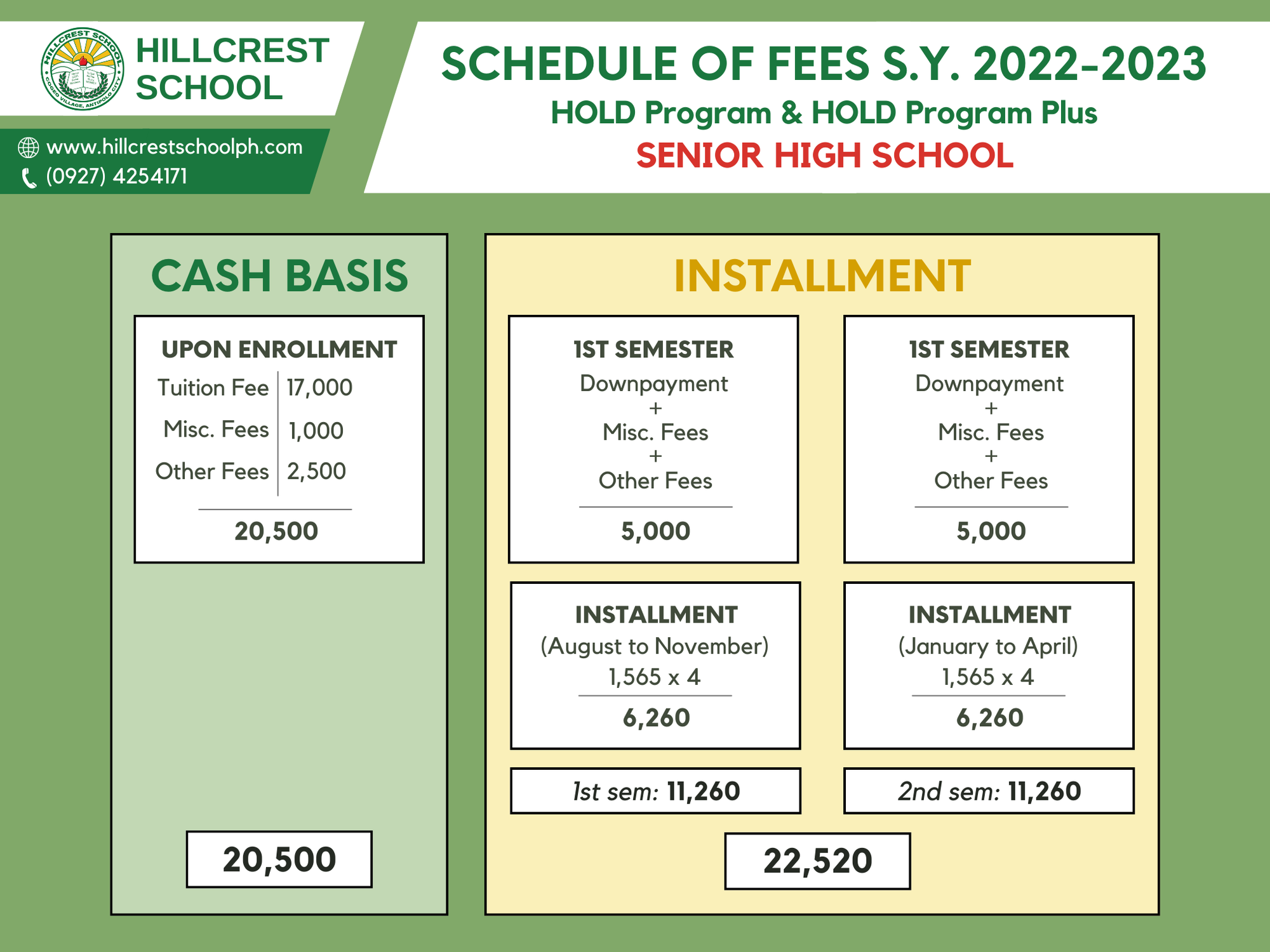 Tuition Fee Rates