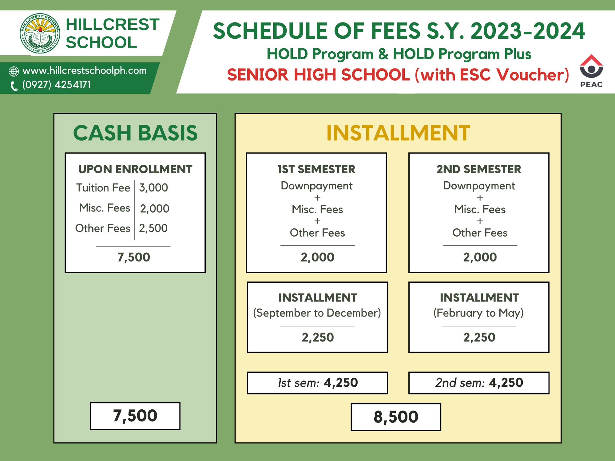 Tuition Fee Rates