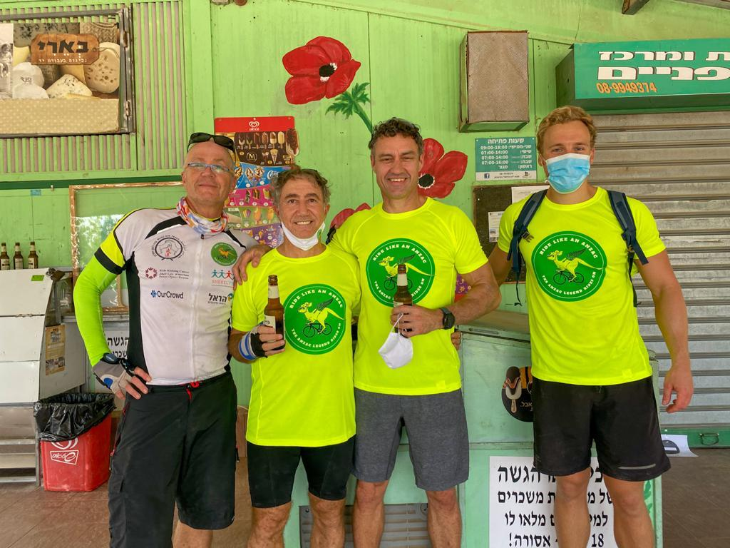 LtoR Dr Harvey Beilik, Danny Hakim, Ambassador Griffiths and Patrick Mayoh, Policy Officer Australian Embassy, Tel-Aviv,