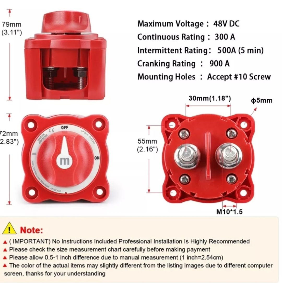 BATTERY ISOLATOR SWITCH - GBE SOLAR ENERGY INC. NIGERIA LIMITED