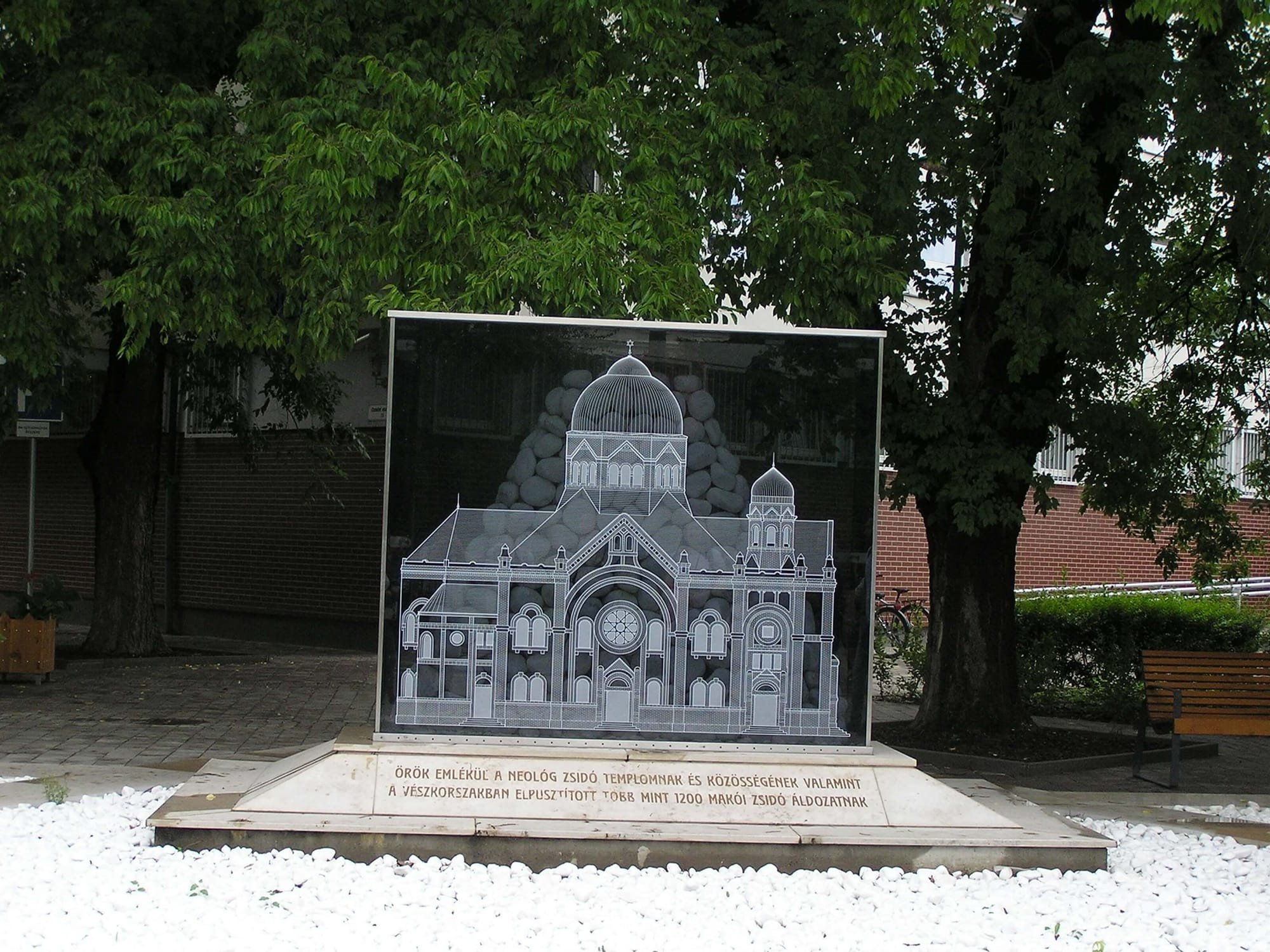 placa memoriala sinagoga neologa Mako