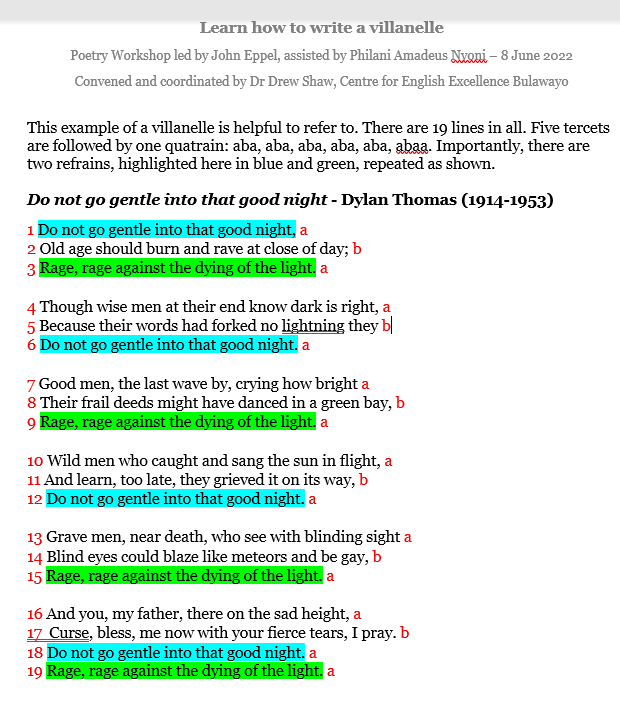 how-to-write-a-villanelle-centre-for-english-excellence-bulawayo