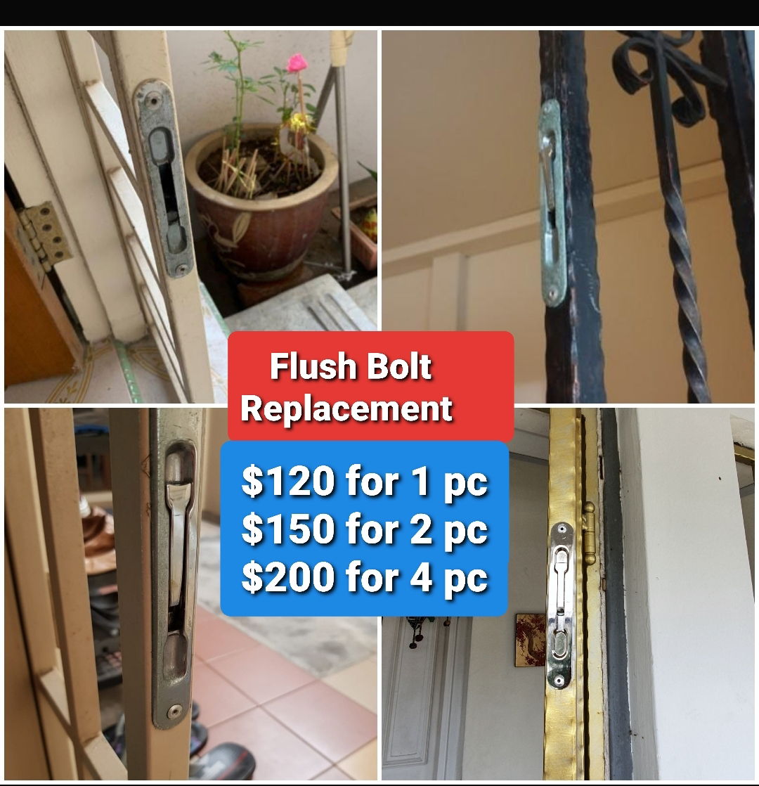 Metal Gate Flush Bolts FixMyHome