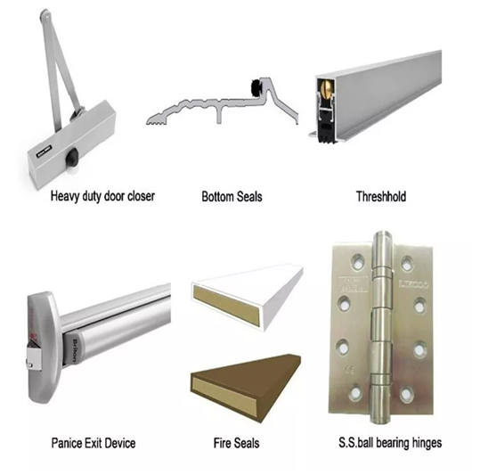 Fire Rated Door Emergency Fire Exit Fireproof Door - DESEO GROUP