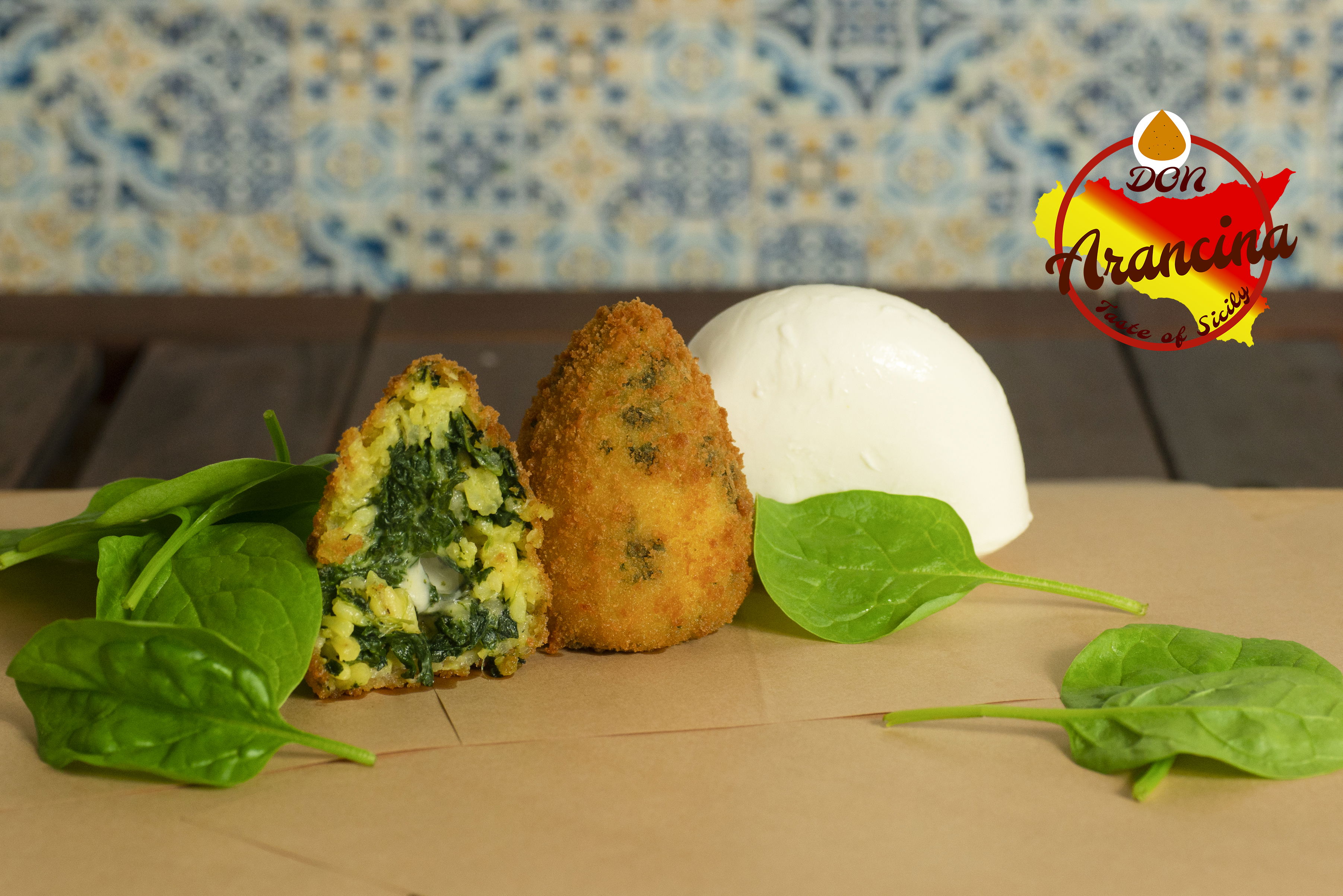 Arancine con spinaci