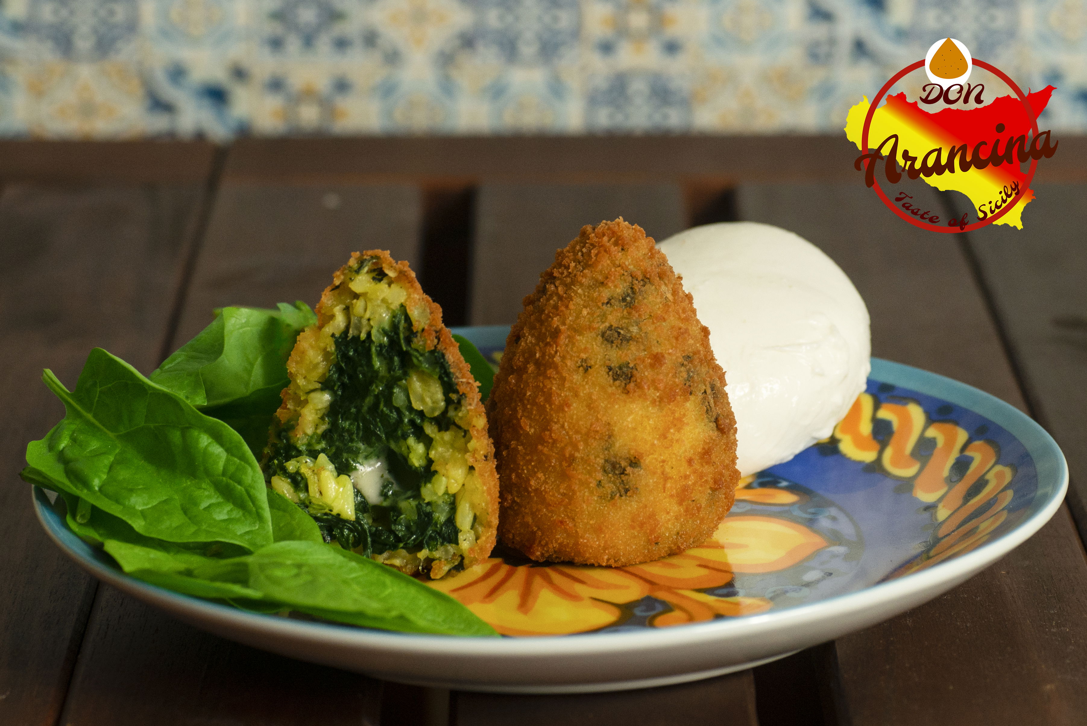 Arancine con spinaci