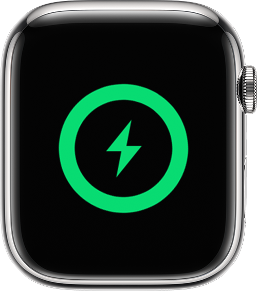 Apple Watch מציג את מסך הטעינה