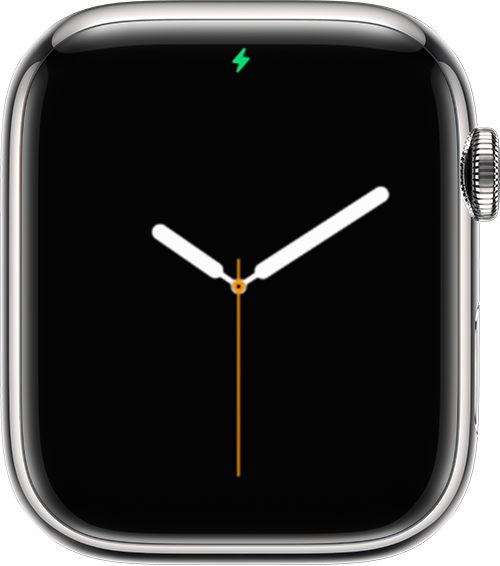 Apple Watch מציג את סמל הטעינה