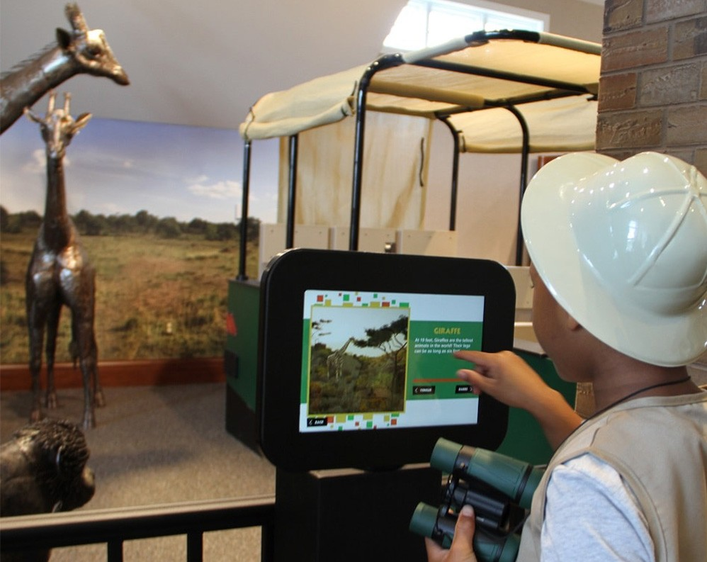 The Magic House's AR game allows children to learn about Kenyan animals.