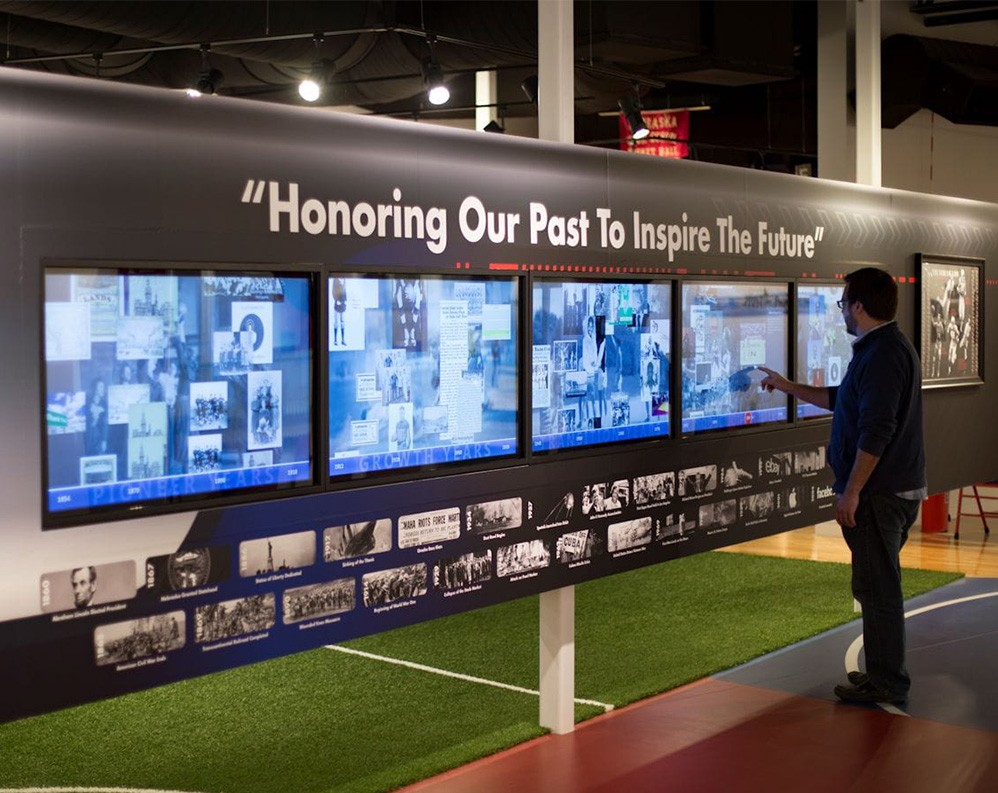 Nanonation's Timeline product allows visitors to explore an organization's history.