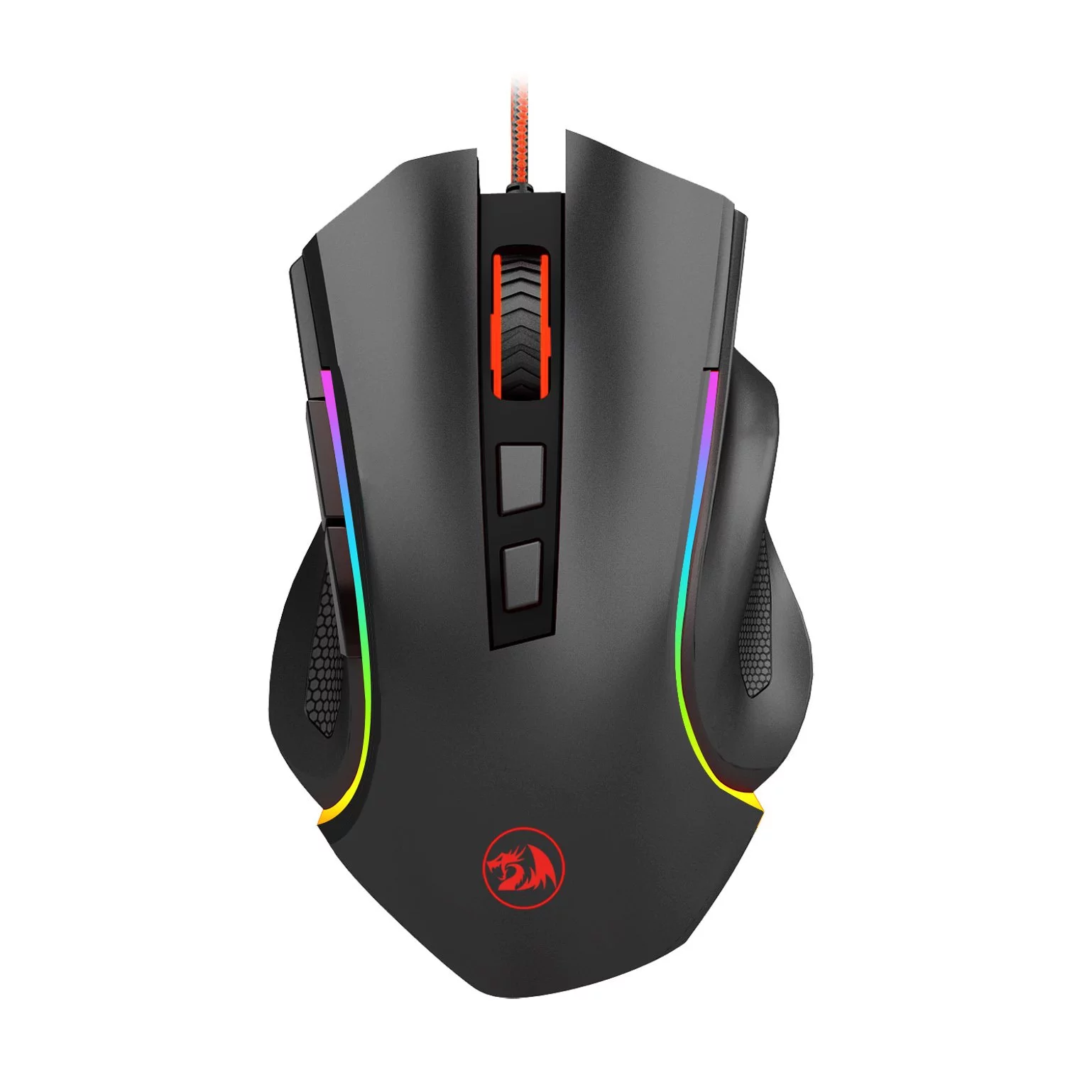 Redragon M607 Computer USB 7200 DPI RGB 8D Optical Ergonomic Gaming Mouse For PC Gamers