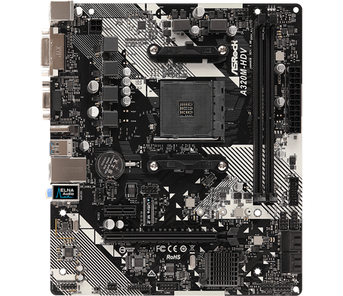ASRock AMD 320M HDV R4.0 Motherboard