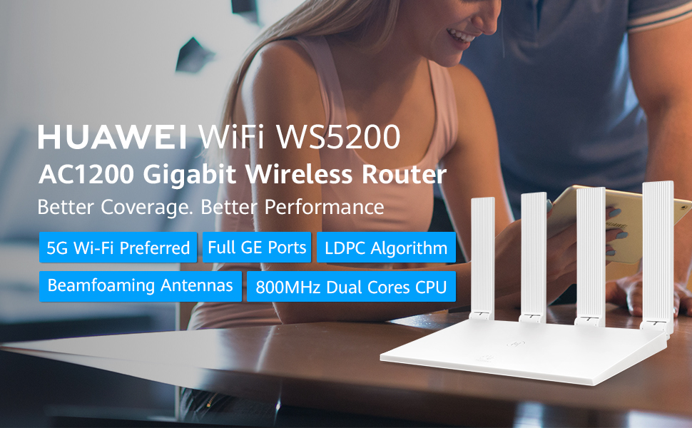 huawei wifi 5200 AC1200 gigabit wireless router