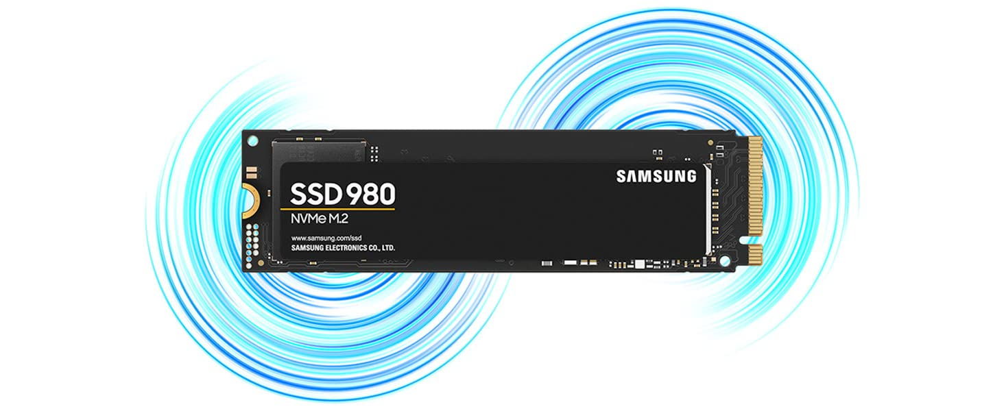 Close up of the Samsung 980 SSD