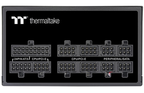 Thermaltake Toughpower GF1 850W - TT Premium Edition ports close-up