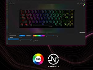 Advanced customization with HyperX NGENUITY
