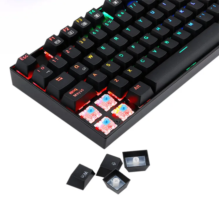 High Quality Redragon K551 Wired 104 Keys RGB Mechanical Gaming Keyboard For Gamer Office