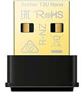 TP-Link Nano USB WiFi Adapter for PC(Archer T3U Nano)-AC1300 2.4G/5G Dual Band Wireless Network T...