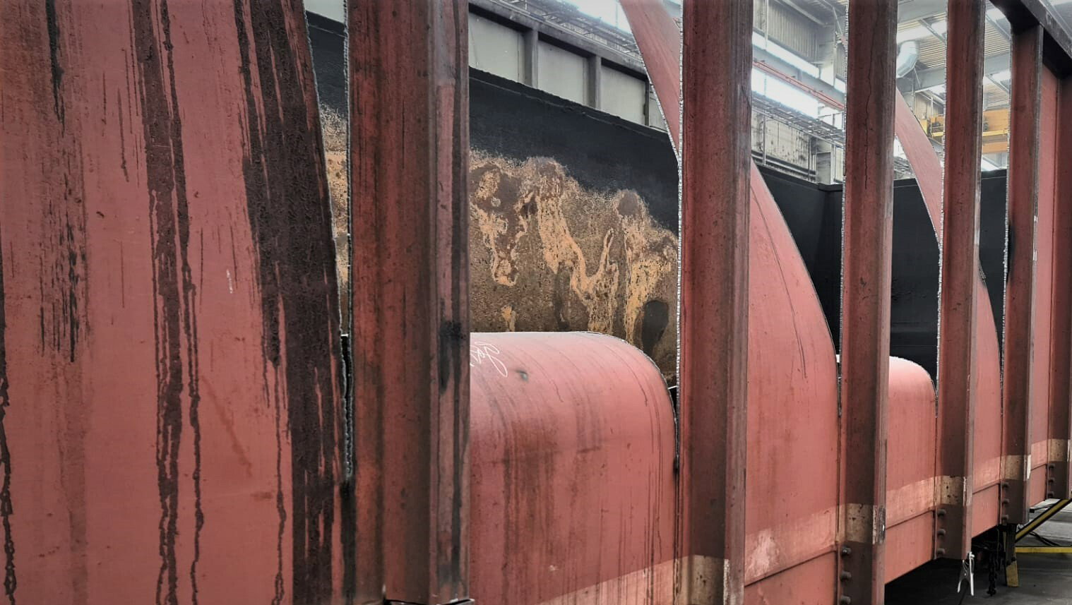 Manutenção de vagões de carga ferroviária