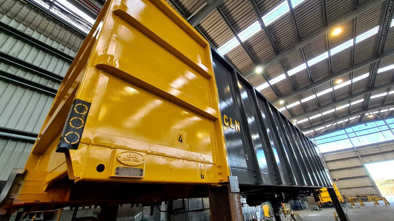 Manutenção de vagões de carga ferroviária