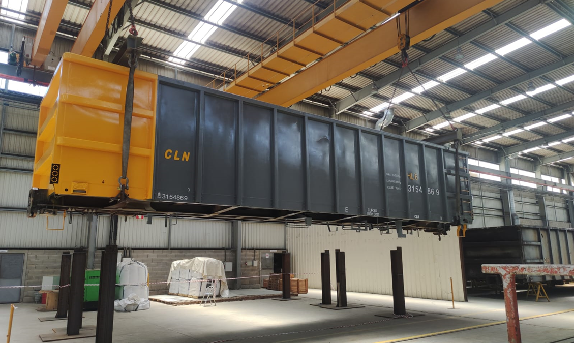 Manutenção de vagões de carga ferroviária