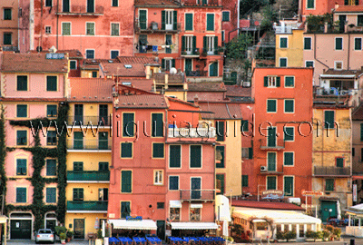 Golfo dei Poeti Lerici Town Tower Houses, Liguria Pictures
