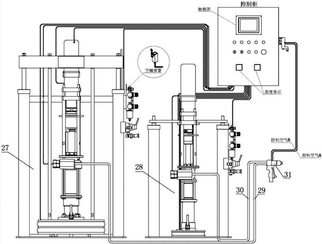 Figure 4 The structural principle of the manual two-component sealant sealing machine