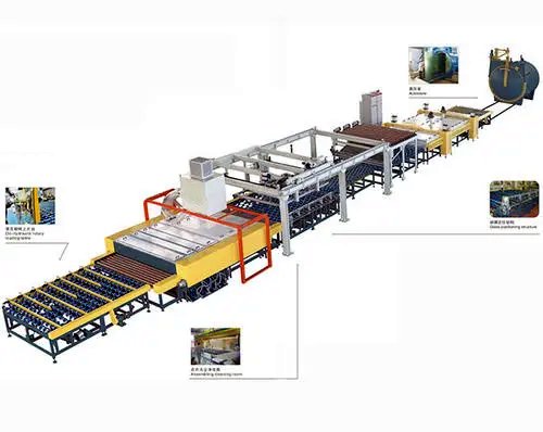The laminated glass production line 1