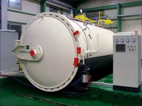 The production process in the autoclave 1