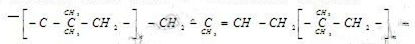 The butyl rubber molecular structure 1