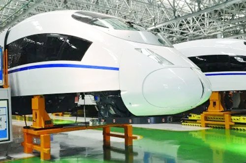 Figure 2 The CRH380B high-cold EMU train: Harbin-Dalian high-speed rail 1