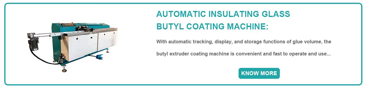 Automatic insulating glass butyl extruder coating machine