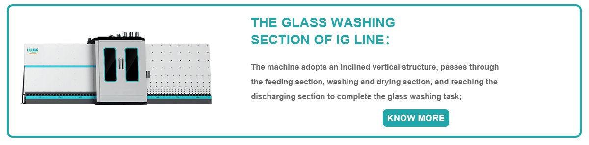 The glass washing section of insulating glass production line 1