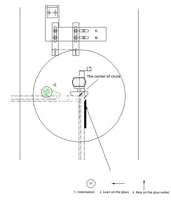 Figure 26 The corner injection of insulating glass corner gluing 2