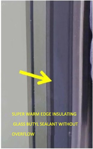 Figure 17 The super warm edge insulating glass butyl sealant sealing