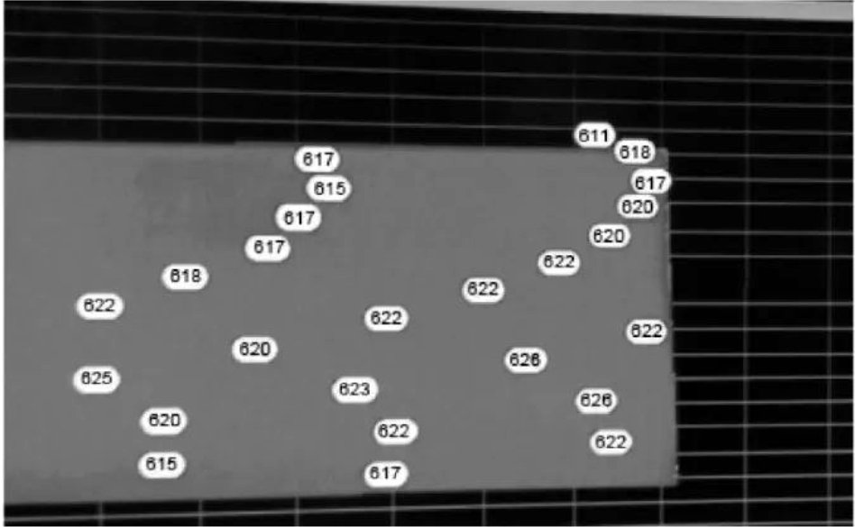 Figure 3 The uniformity of the surface of the high-temperature infrared scanning glass after it leaves the heating furnace